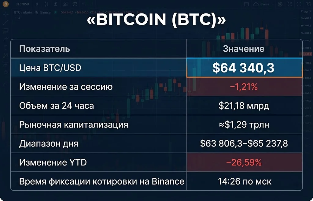 Ключевые параметры рынка bitcoin