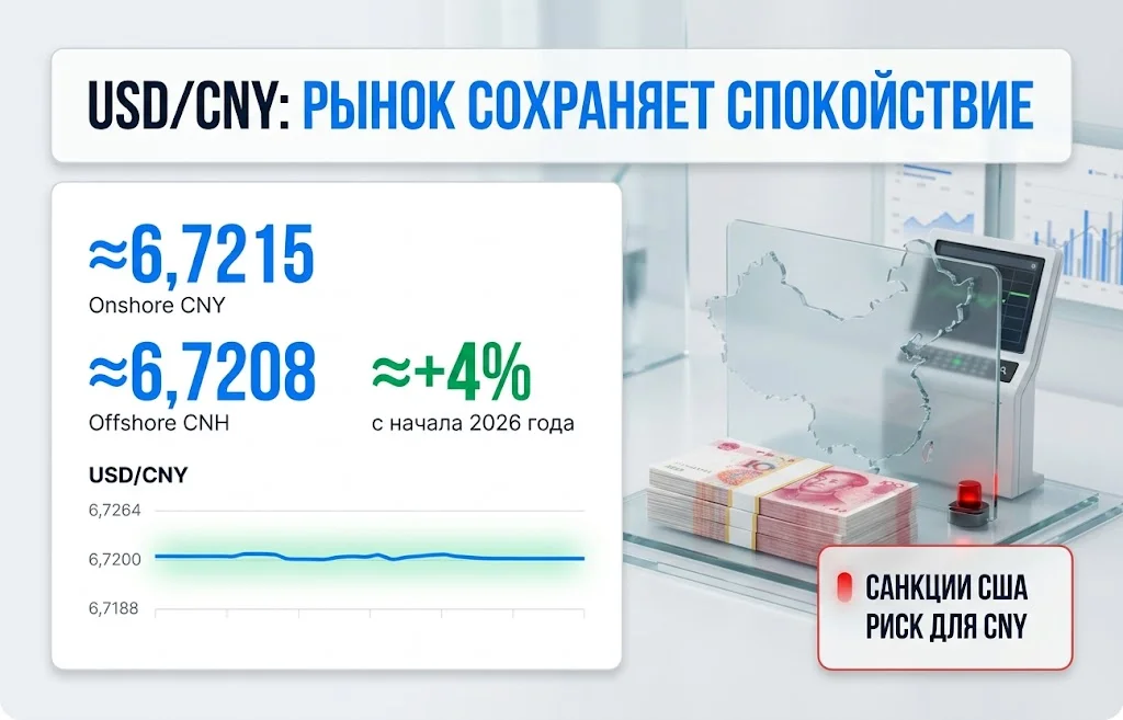 Курс китайского юаня игнорирует угрозу санкций США