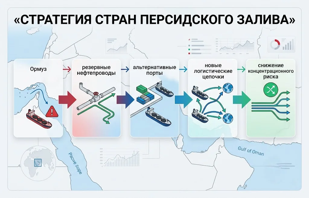 Новая стратегия стран персидского залива по снижению зависимости от ормузского пролива