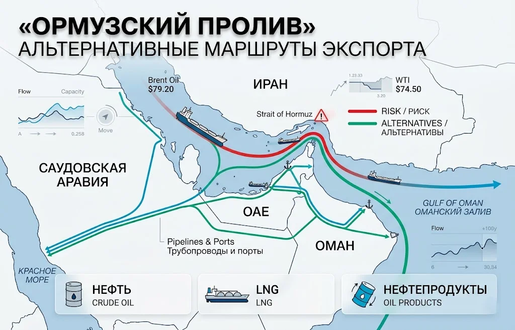 Обход Ормузского пролива: чем ответят рынки?