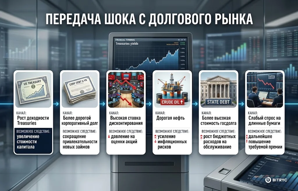Передача шока с долгового рынка
