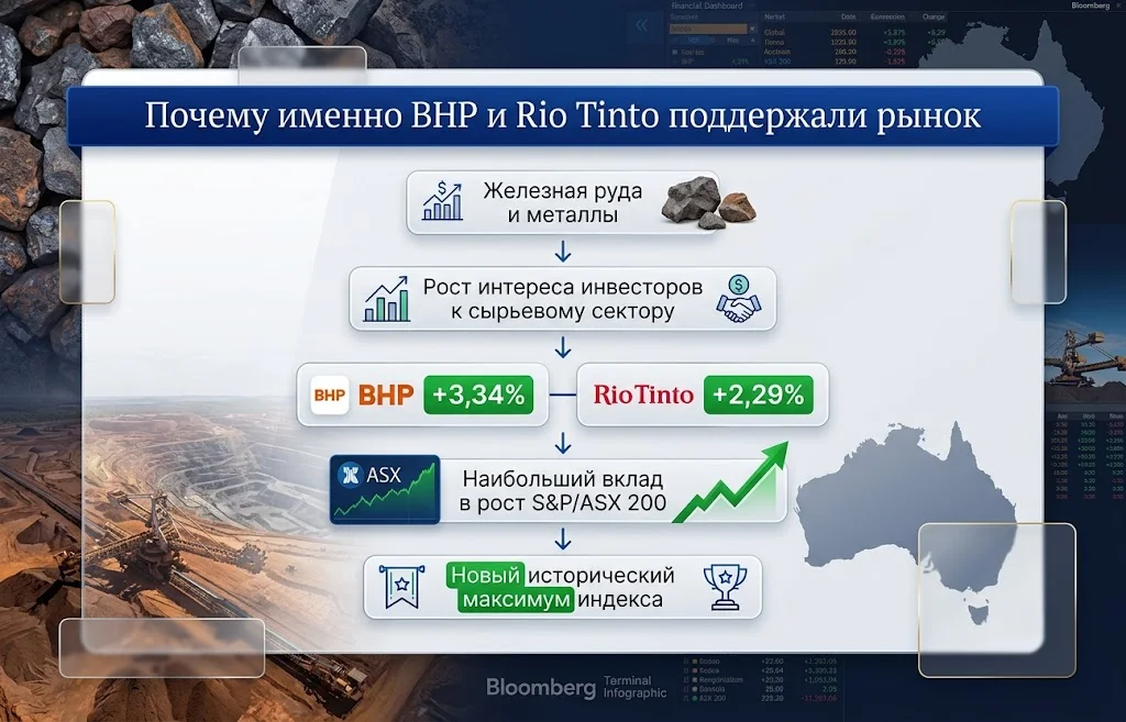 Почему именно bhp и rio tinto поддержали рынок