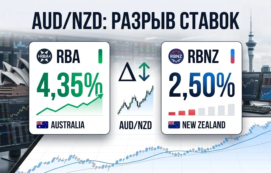 Курс AUD/NZD: хедж-фонды ставят на австралийский доллар