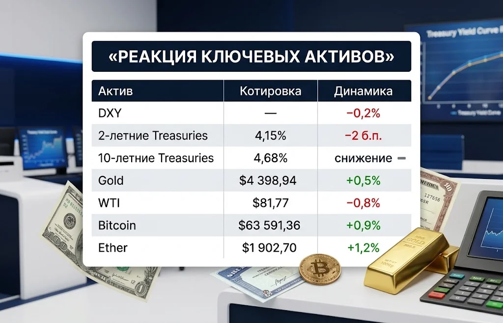 Реакция ключевых активов