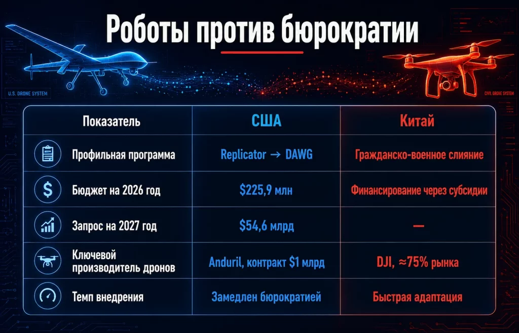 Оборонный бюджет США против военных затрат Китая: кто побеждает на самом деле? 3 Роботы против бюрократии