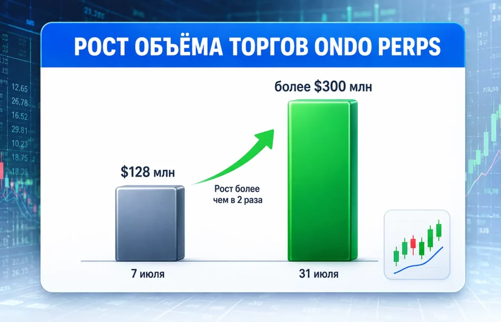 Рост объёма торгов ondo perps