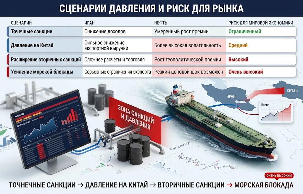 Экономическая изоляция Ирана: новый план США 2 Сценарии давления и риск для рынка