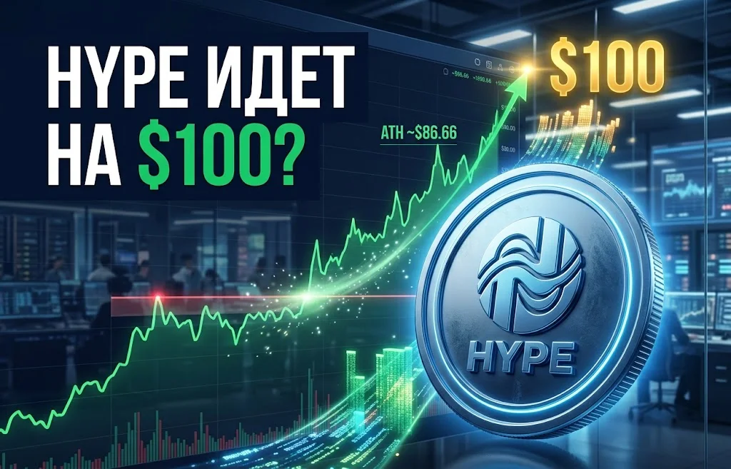 Цена HYPE взлетела выше $75: киты открывают путь к $100?