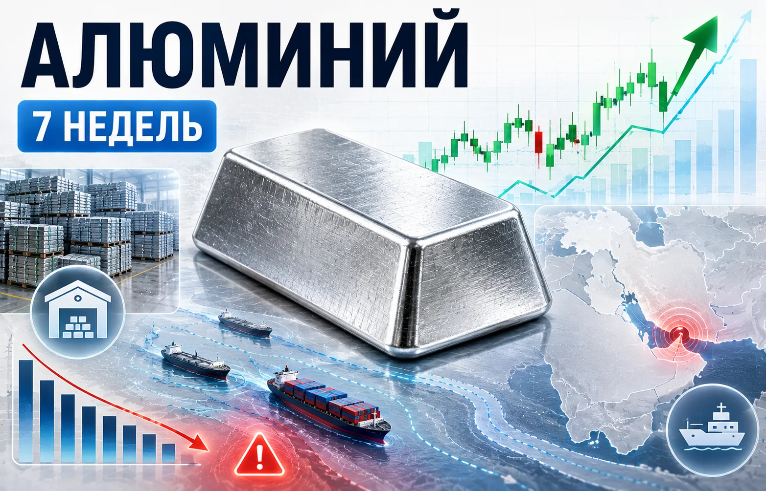 Цена на алюминий взлетела на фоне угрозы дефицита