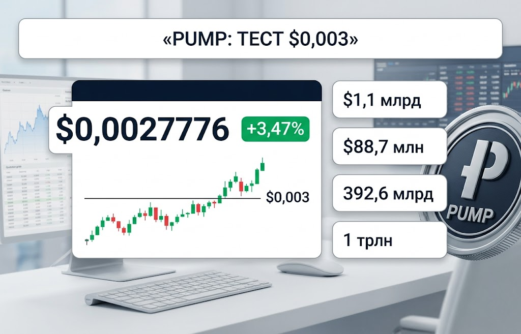 Цена PUMP: сможет ли токен Pump.fun пробить $0,003?