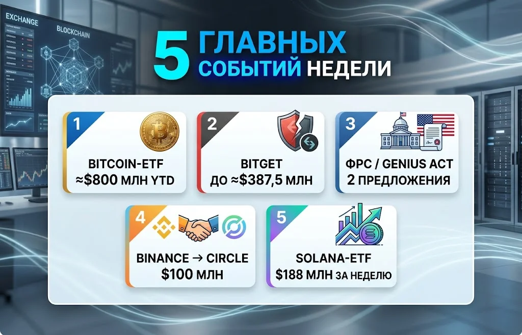 Дайджест криптоновостей за 28.09.2026: BTC и Bitget
