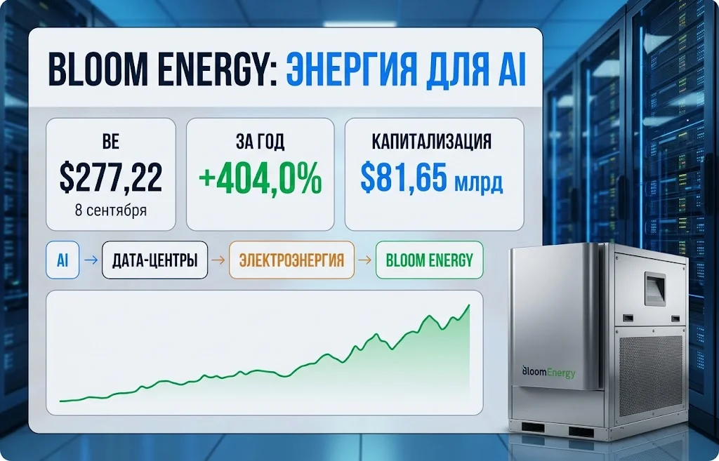 Акции Bloom Energy: новый способ заработать на буме AI