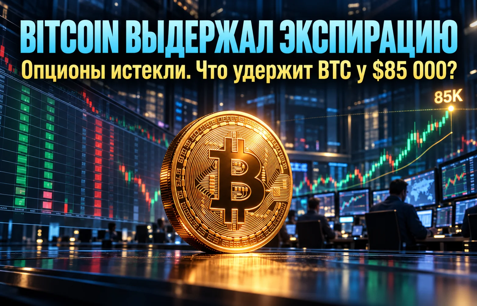 Опционы на Bitcoin на $16 млрд истекли: что дальше?