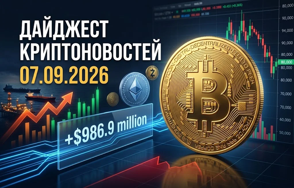 Дайджест криптовалютного рынка за 07.09.2026: BTC штормит