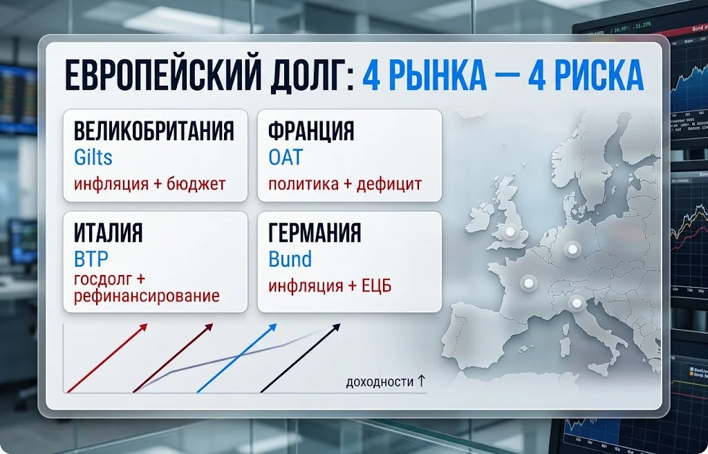 Европейские гособлигации распродают: что пугает рынок?