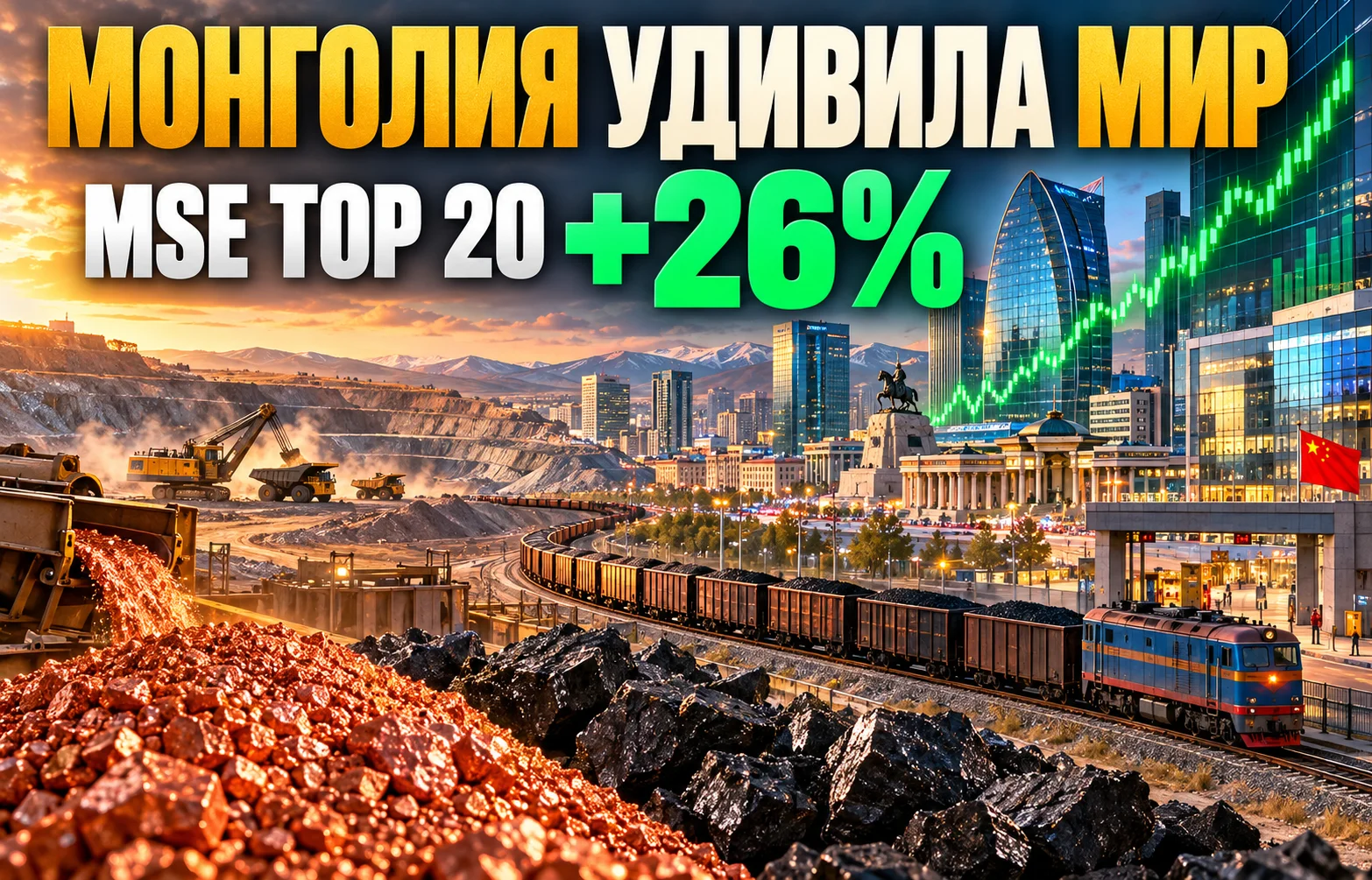 Фондовый рынок Монголии удивил мир: MSE Top 20 прибавил 26%