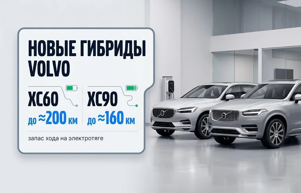Гибриды Volvo с увеличенным запасом хода меняют стратегию