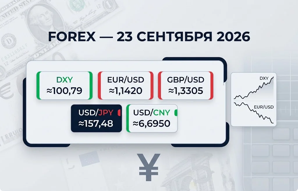Дайджест рынка Forex за 23.09.2026: доллар усилился