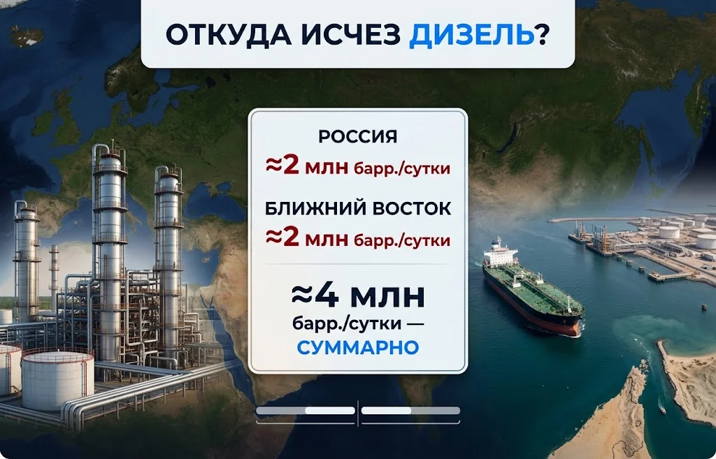 Дефицит дизеля: Трамп обвинил Украину, но что с Ормузом?