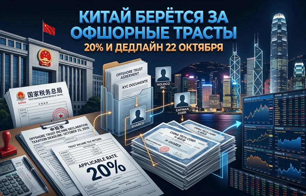 Налоги на офшорные трасты в Китае: счёт для богатых