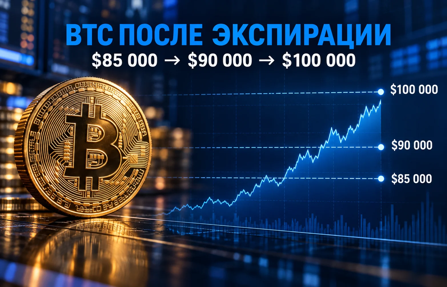 Опционы на Bitcoin на $16 млрд истекли: что дальше?
