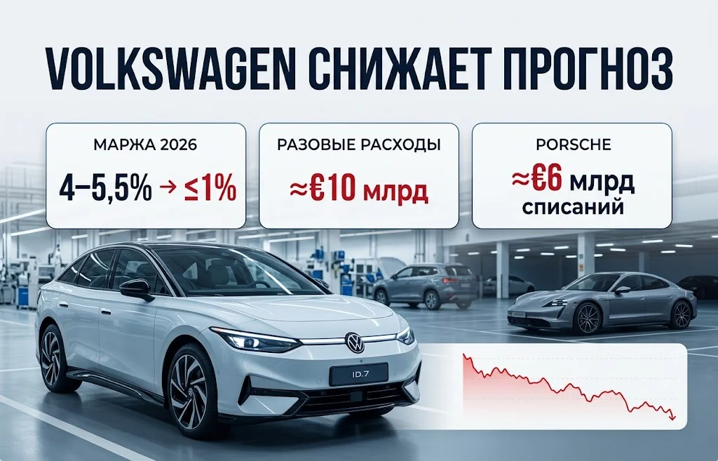 Кризис автопрома Германии усилился после прогноза Volkswagen
