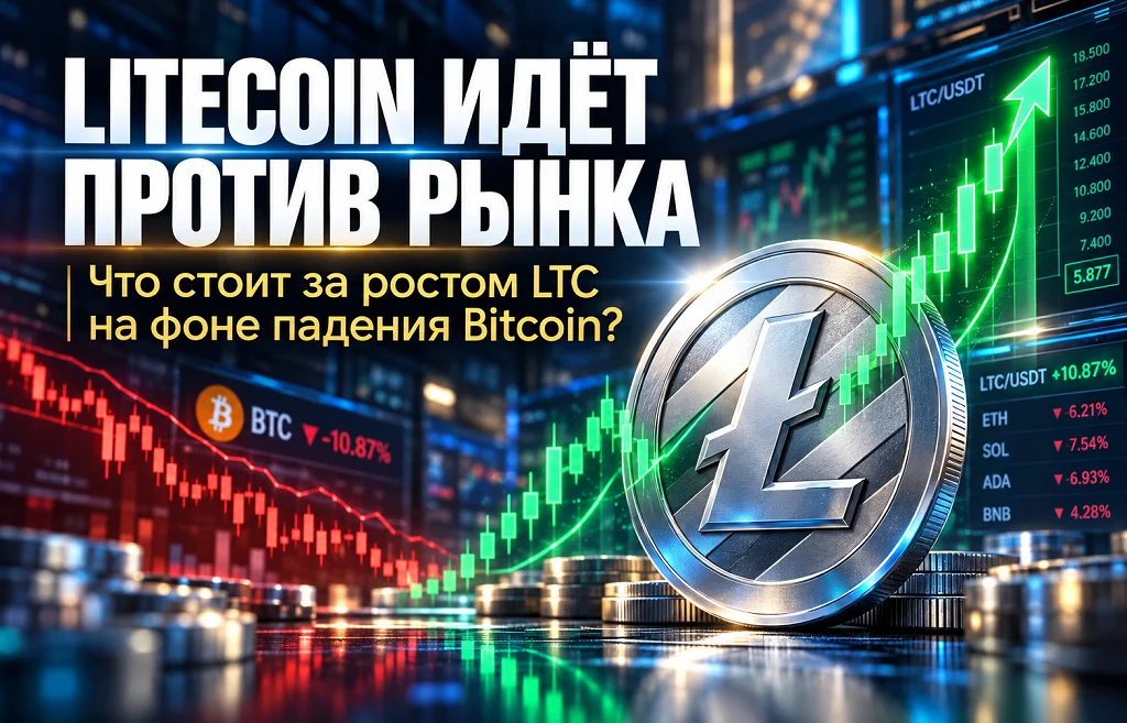 LTC переживает вторую молодость — цена Litecoin выросла на 8%
