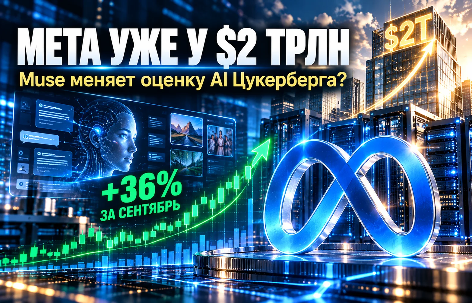 Акции Meta взлетели на 36% — капитализация у $2 трлн