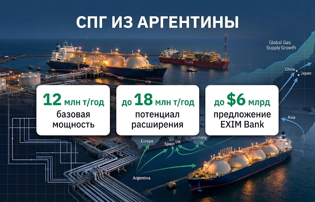 СПГ из Аргентины: новый поставщик на мировом рынке?