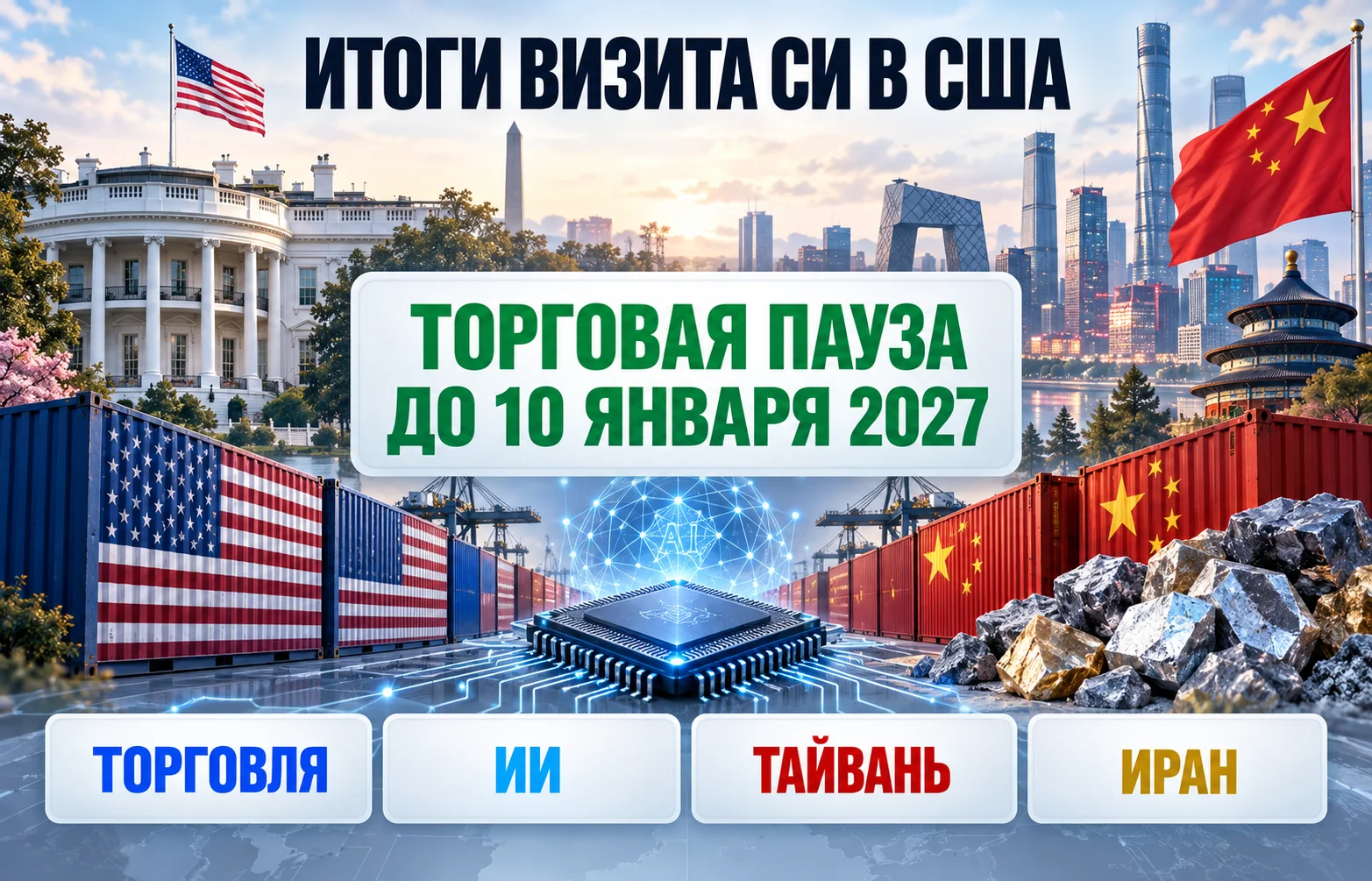 Переговоры Трампа и Си в США: главные итоги визита