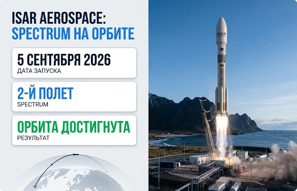 Ракета Spectrum достигла орбиты: прорыв для Европы