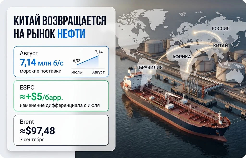 Спрос Китая на нефть взвинтил цены от Конго до Бразилии