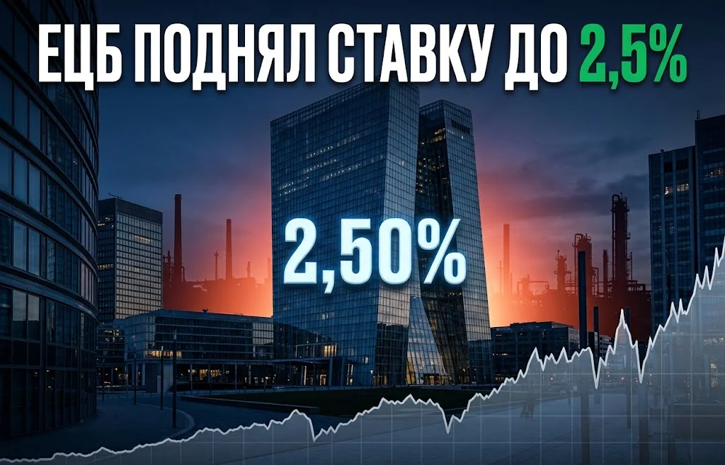 Ставка ЕЦБ выросла до 2,5%: впереди новые повышения