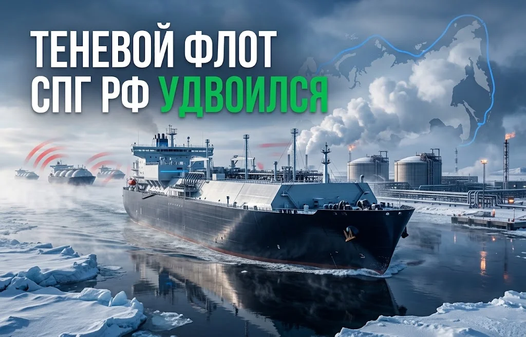 Теневой флот СПГ России удвоился: экспорт набирает ход