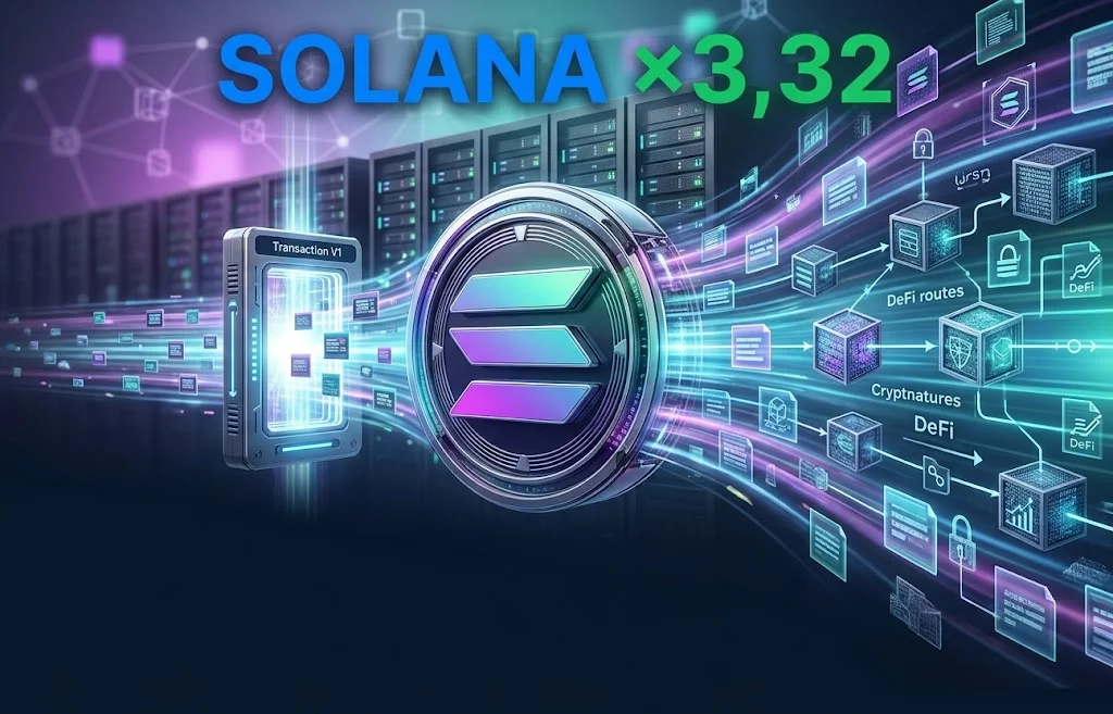 Transaction V1 Solana увеличил размер транзакций втрое