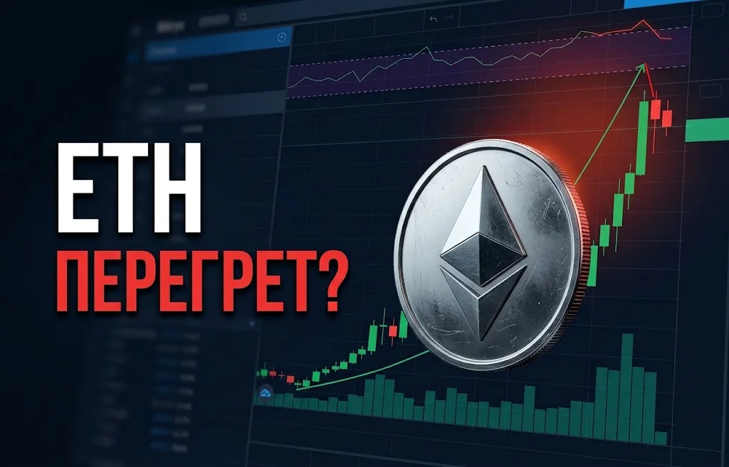 Цена ETH перегрета: рост Ethereum вошел в зону риска