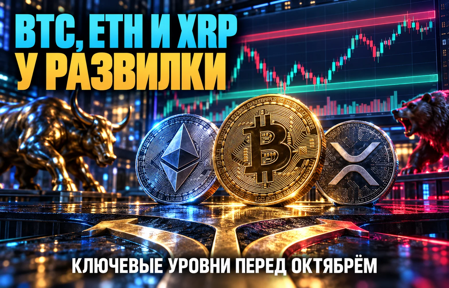 Цены Bitcoin, Ethereum и XRP: чем закончится сентябрь