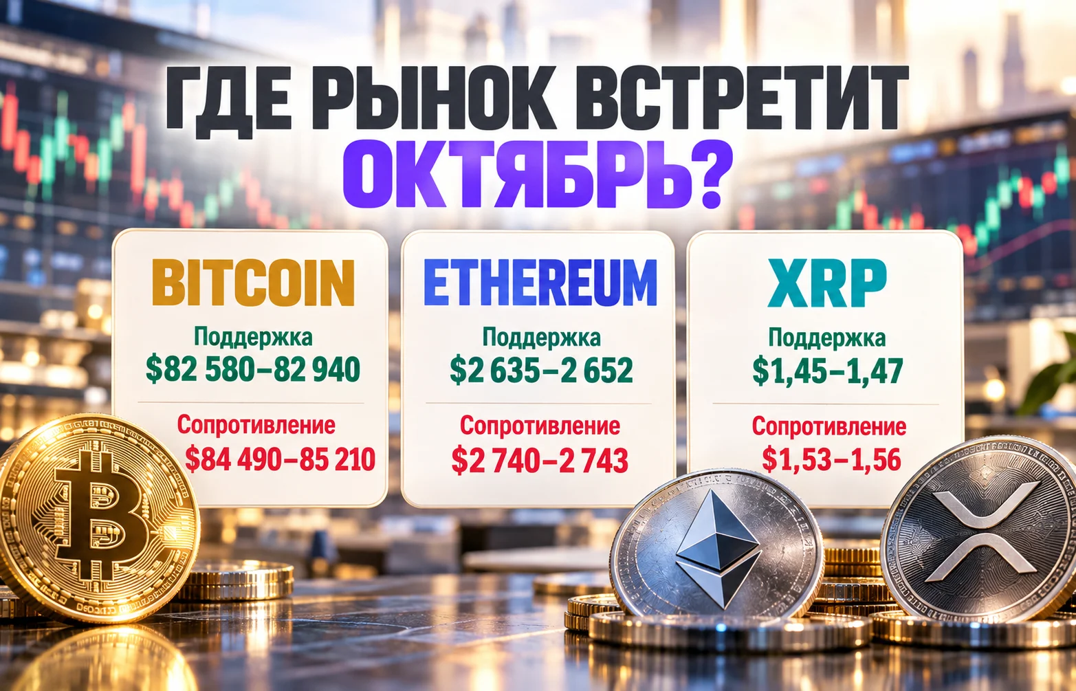 Цены Bitcoin, Ethereum и XRP: чем закончится сентябрь