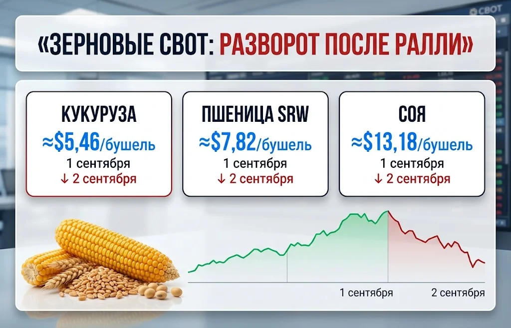 Цены на кукурузу резко упали после мощного ралли