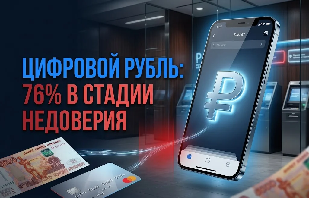 Цифровой рубль запустили, но 76% россиян ему не доверяют