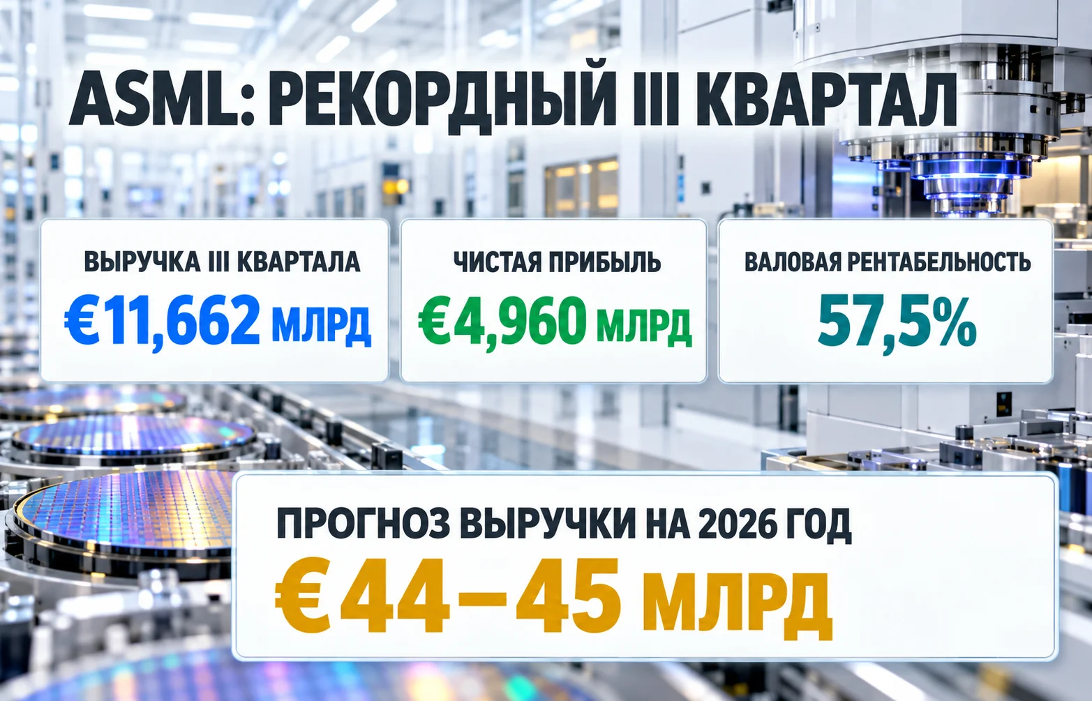 ASML не успевает за ИИ: прогноз выручки снова повышен