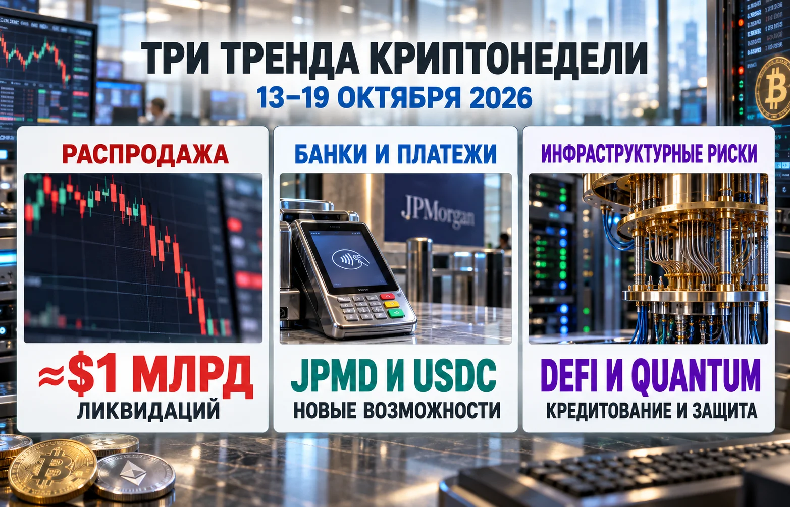 Дайджест криптоновостей за 19.10.2026: BTC, JPM Coin и USDC