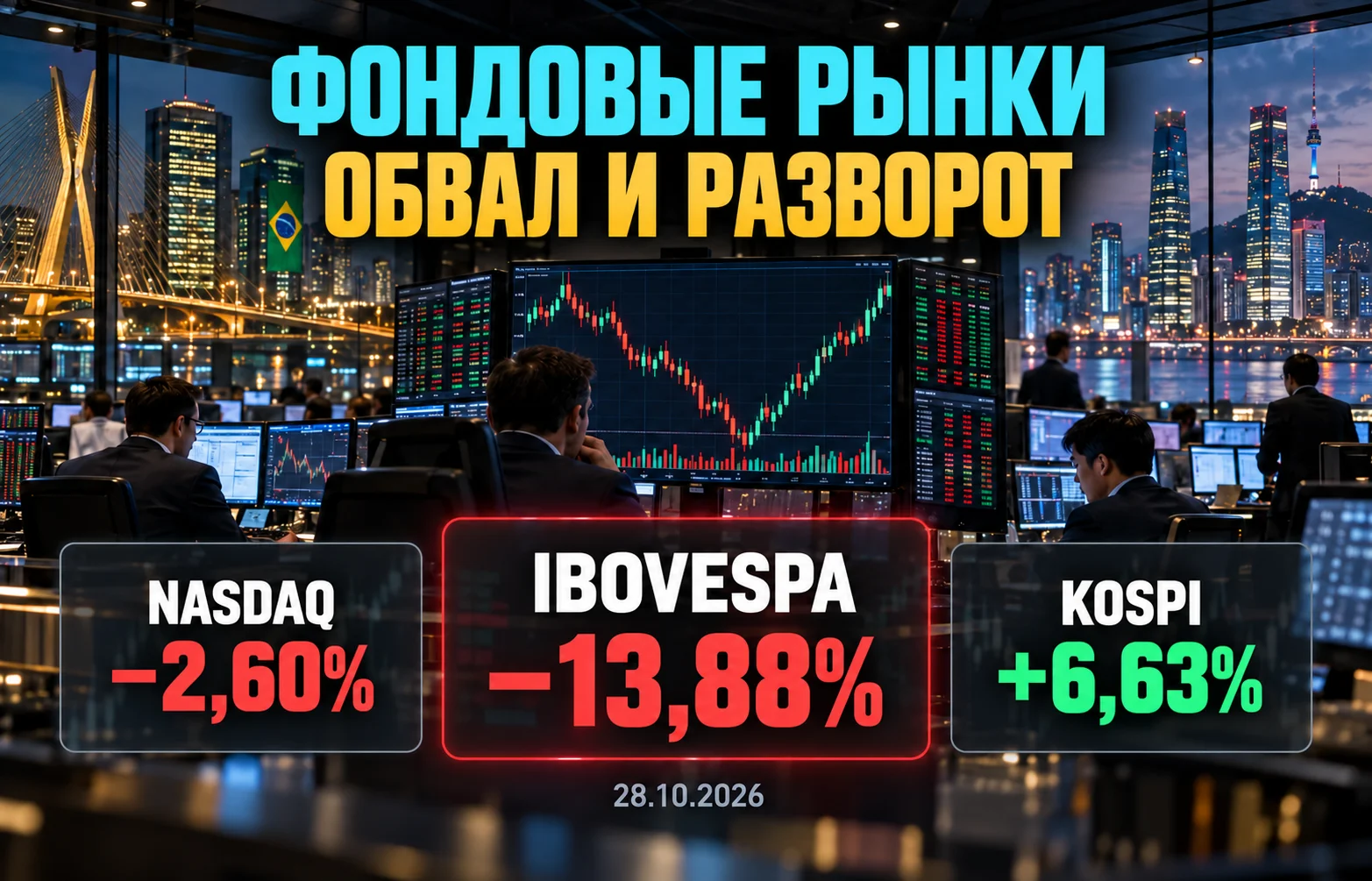 Дайджест фондового рынка за 28.10.2026: пять потрясений