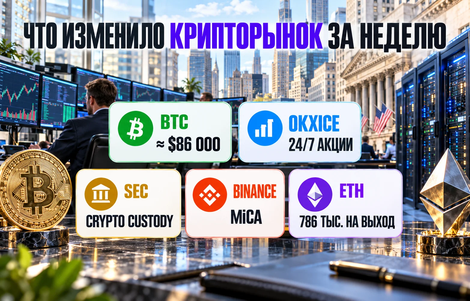Дайджест криптоновостей за 05.10.2026: BTC у $87 000