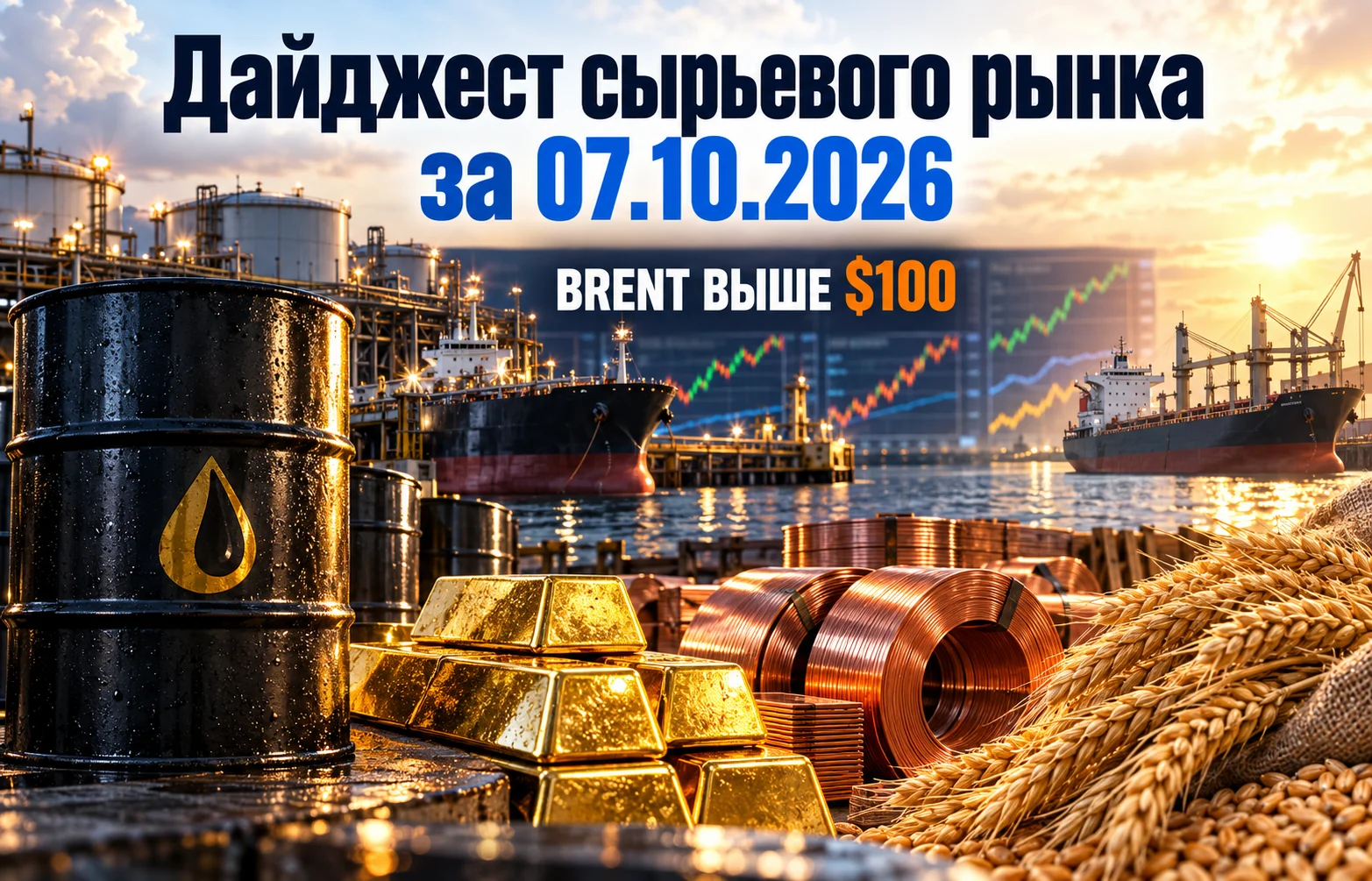 Дайджест сырьевого рынка за 07.10.2026: Дайджест сырьевого рынка за 07.10.2026: главные события недели