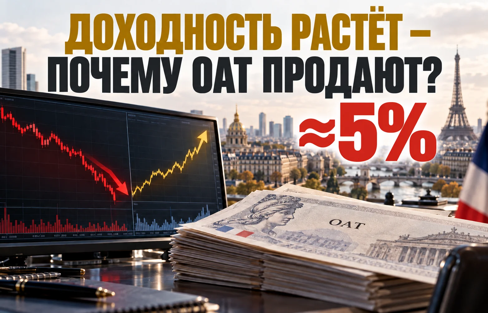 Доходность облигаций Франции растёт — почему их всё равно продают?