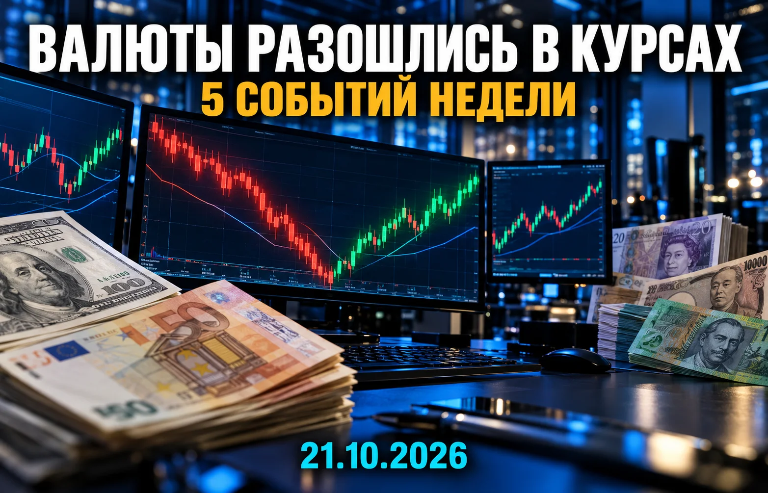 Дайджест валютного рынка за 21.10.2026: кто сильнее?