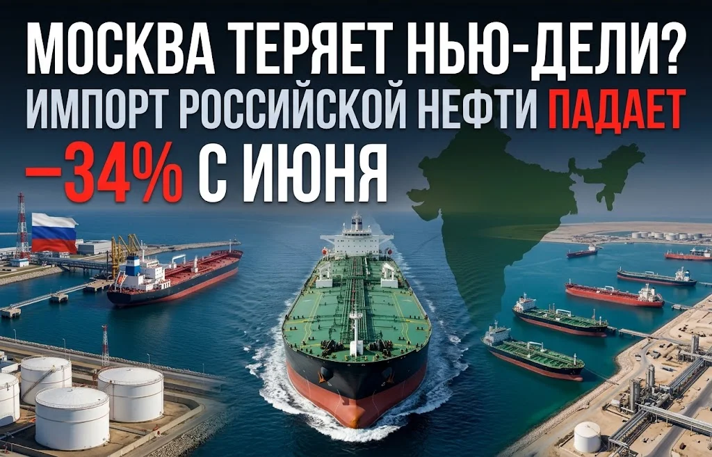 Москва теряет Нью-Дели? Импорт российской нефти в Индию резко снижается
