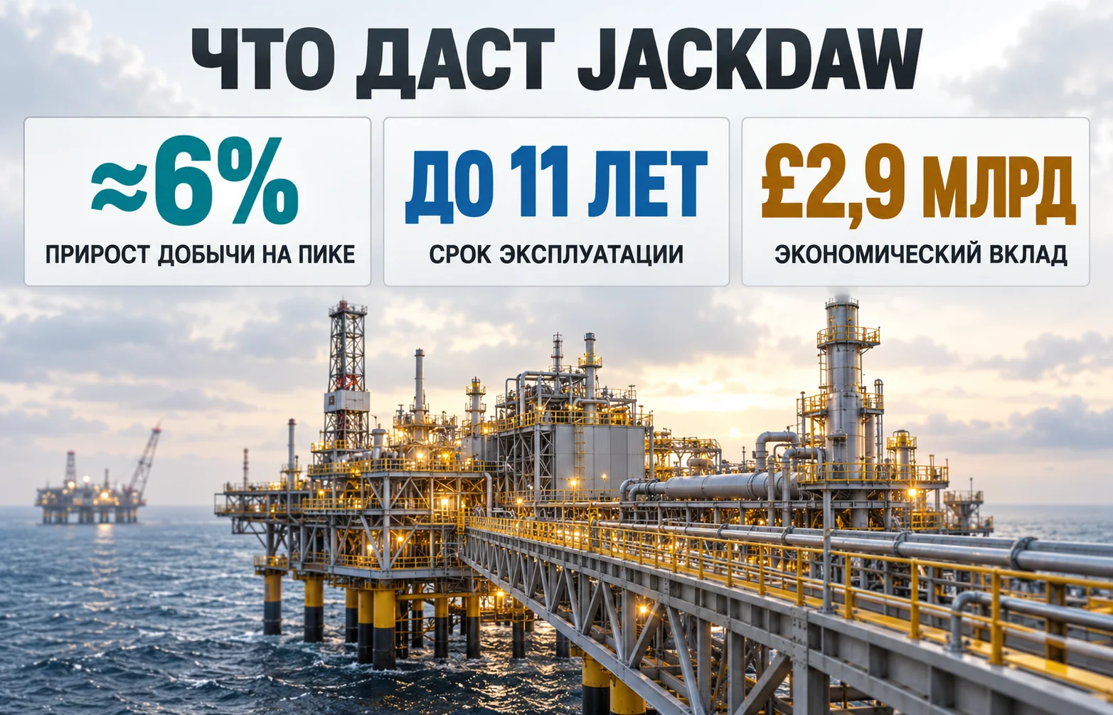 Добыча газа в Великобритании: Jackdaw получил добро
