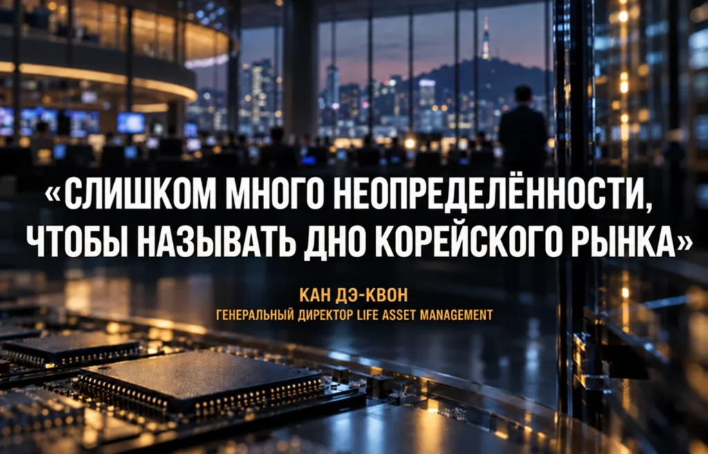 Quote Card с оценкой главы Life Asset Management о рисках корейских акций